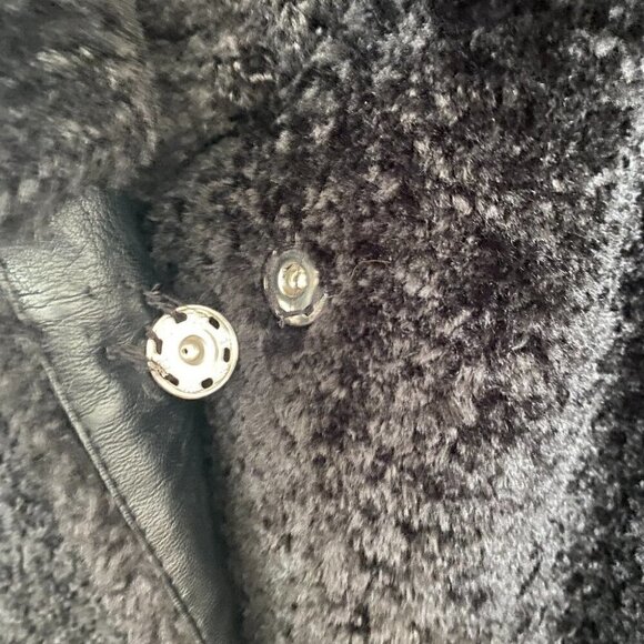 Imperial black teddy faux fur coat size M - Picture 4 of 5